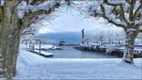 Winter am Konstanzer Hafen