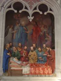 Beweinung Tod Marias, gotische Darstellung im Münster
