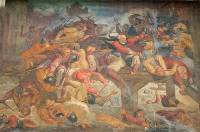 1548: Kampf mit den Spaniern, Fresko am Konstanzer Rathaus